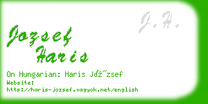 jozsef haris business card